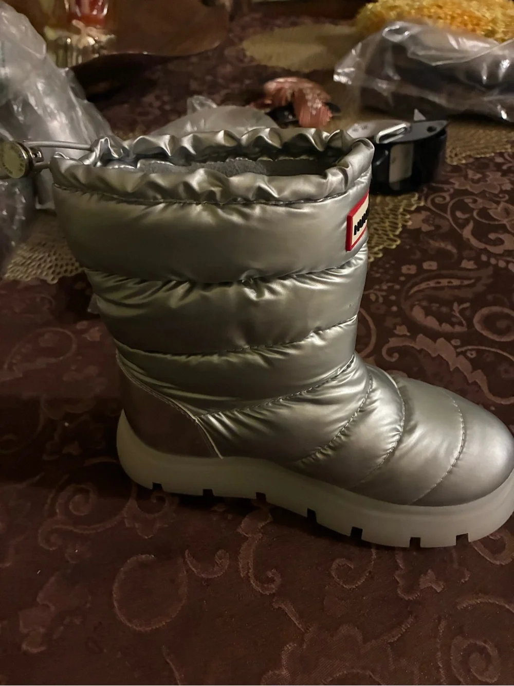 Kids Maribel Lug Sole Insulated Waterproof Snow Booties size 5 brand new no tag